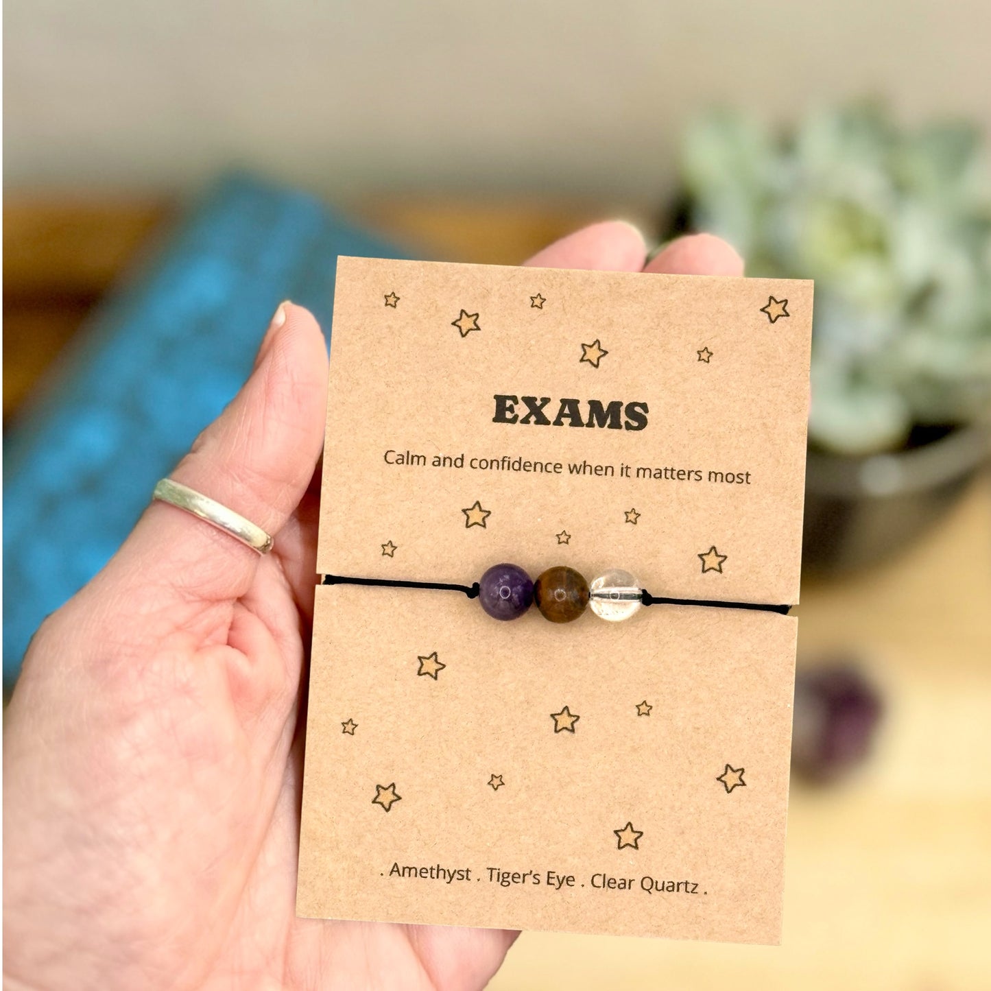 Good Luck Exam Bracelet Gift for Student, Study Motivation Gift, GCSE A Level Revision Gift, Exam Success Keepsake