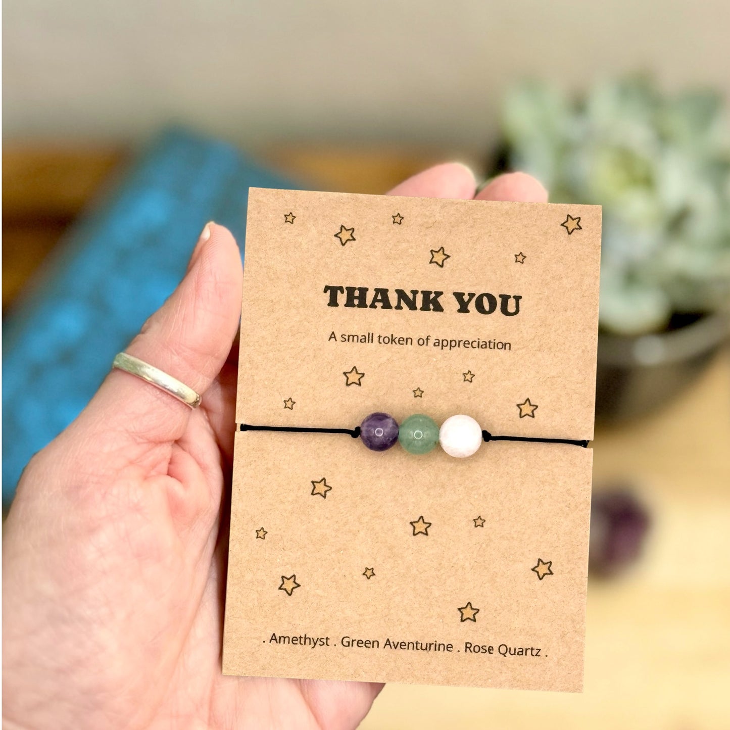 Thank You Bracelet Gift, Teacher Thank You Gift, Appreciation Gift for Friend or Colleague, Employee Appreciation, Work Anniversary Present