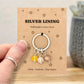 Silver Lining Crystal Keyring – Pick Me Up & Encouragement Gift