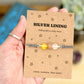 Silver Lining Crystal Bracelet – Thinking of You & Hard Times Gift