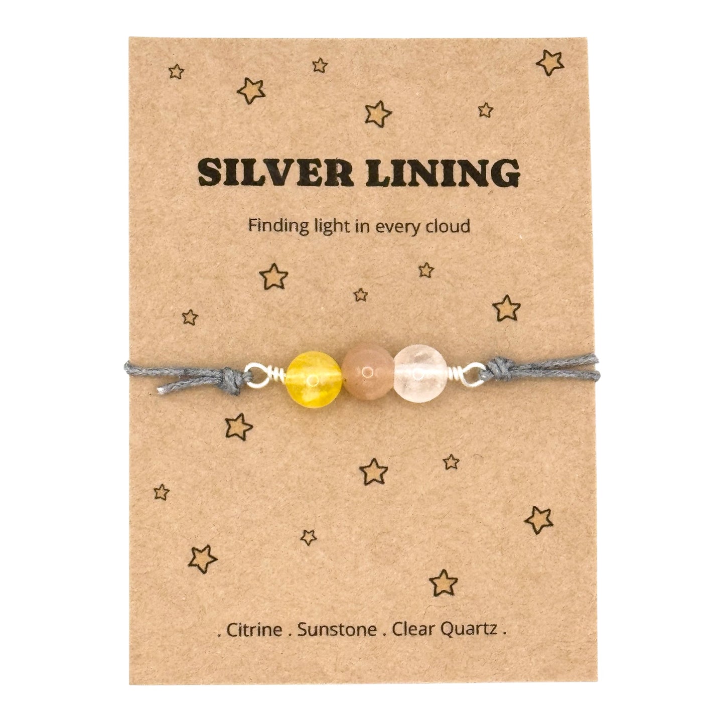 Silver Lining Crystal Bracelet – Thinking of You & Hard Times Gift