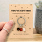 You've Got This Gift, Personalised Encouragement Crystal Keyring, Confidence Keepsake for New Beginnings