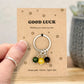 Wishing You Every Success Gift, Personalised Good Luck Crystal Keyring, Meaningful Encouragement Keepsake for Driving Tests Exams and New Jobs
