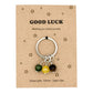 Wishing You Every Success Gift, Personalised Good Luck Crystal Keyring, Meaningful Encouragement Keepsake for Driving Tests Exams and New Jobs