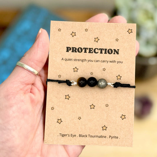 Protection Crystal Bracelet – Symbolic Protection Gift for Her