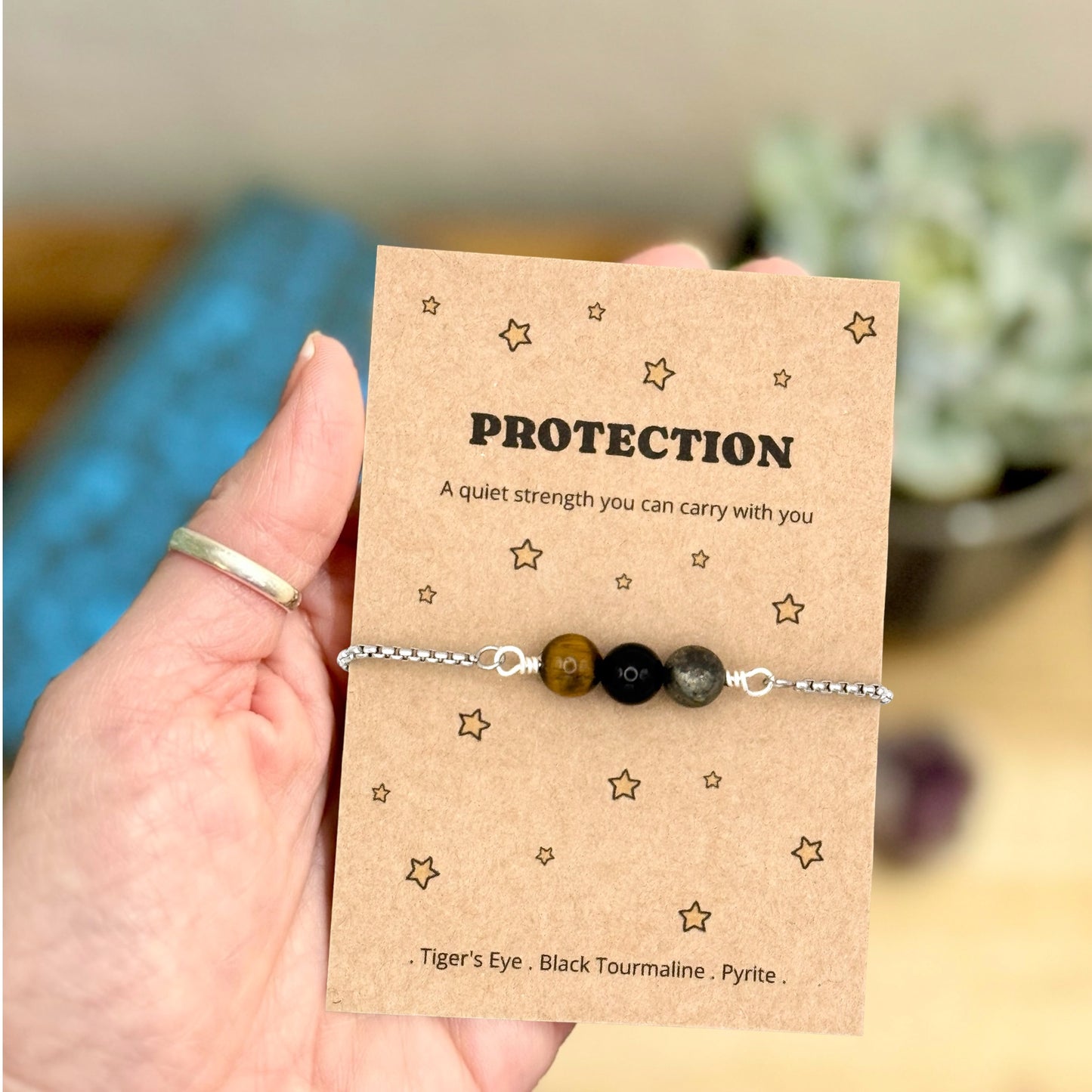 Protection Crystal Bracelet – Symbolic Protection Gift for Her