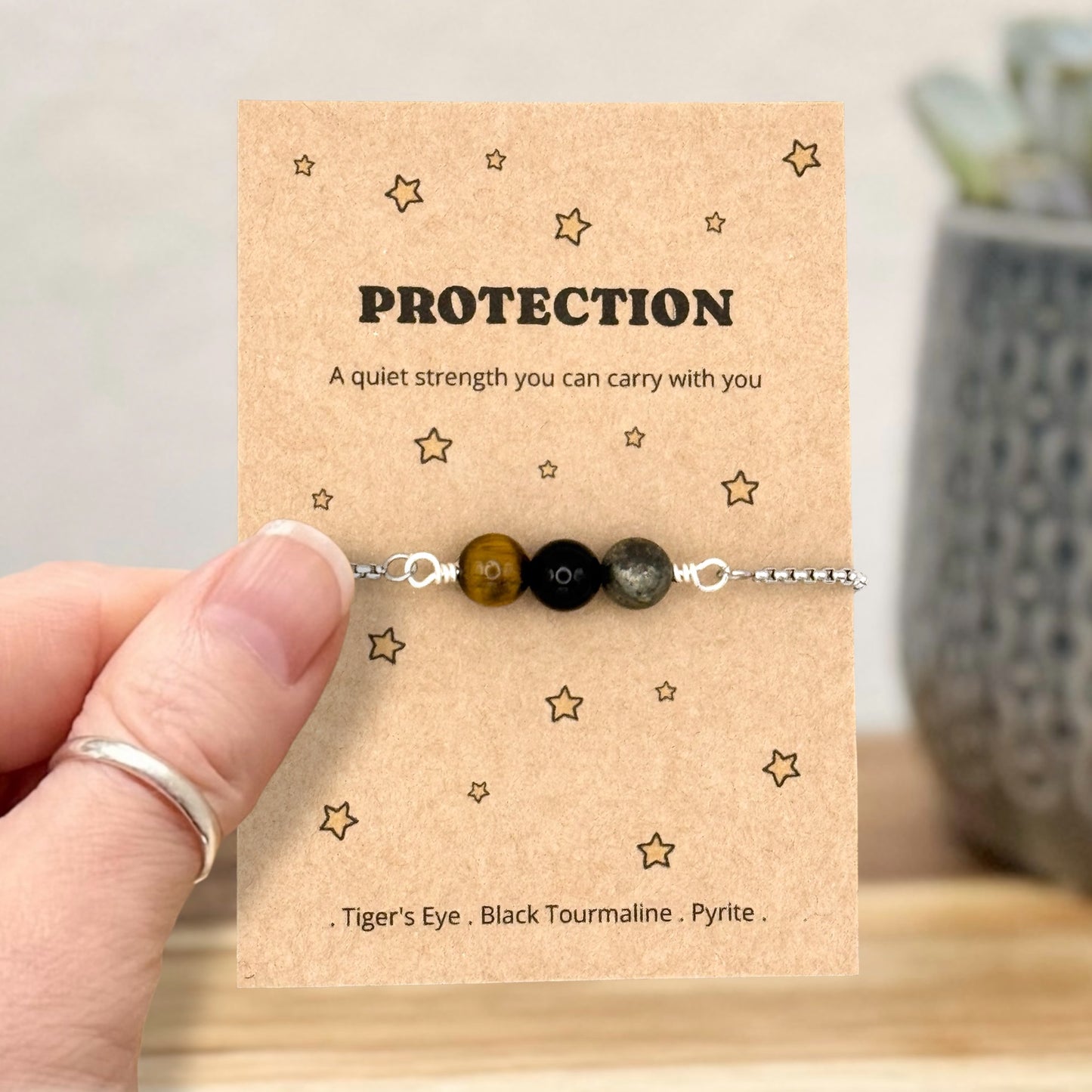 Protection Crystal Bracelet – Symbolic Protection Gift for Her