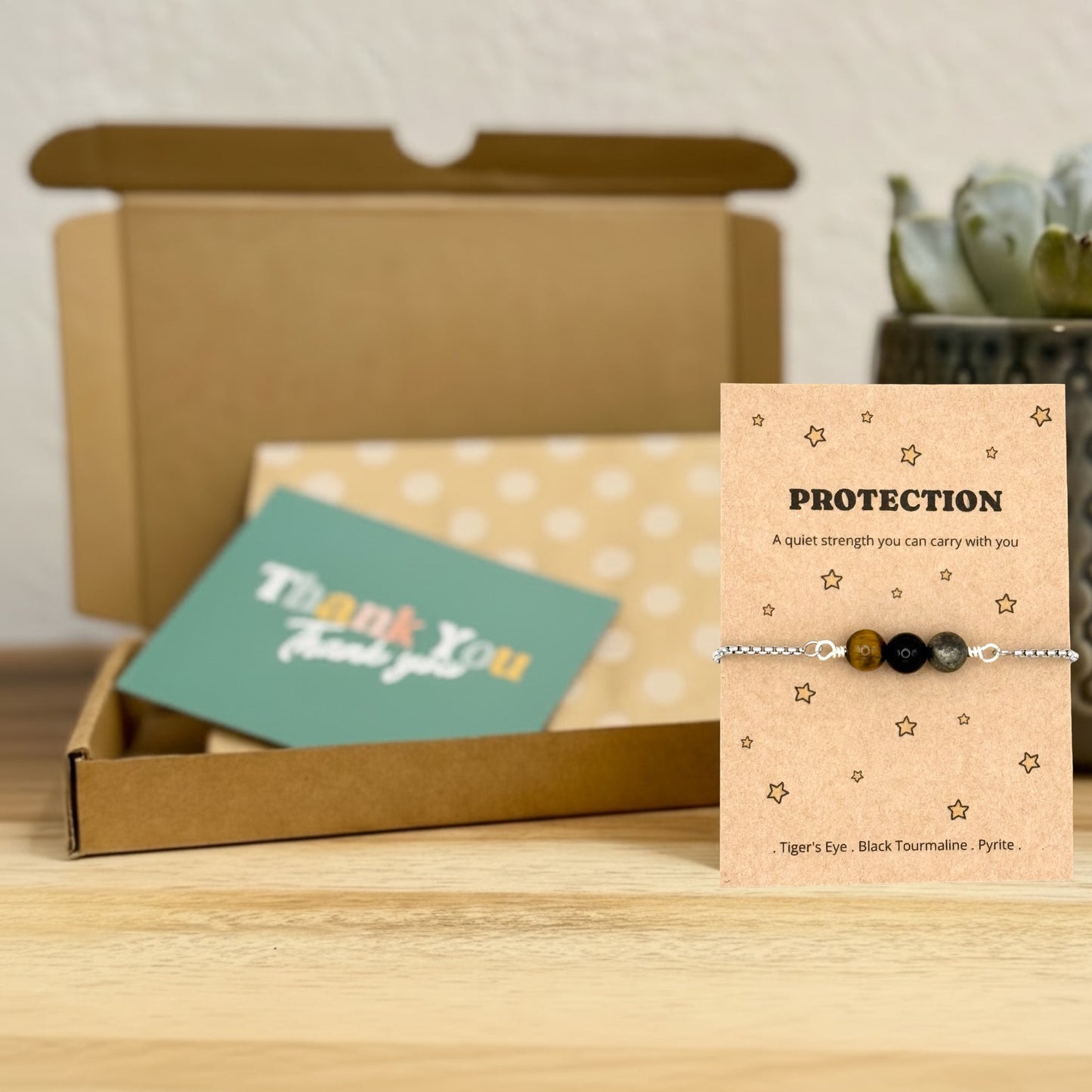 Protection Crystal Bracelet – Symbolic Protection Gift for Her
