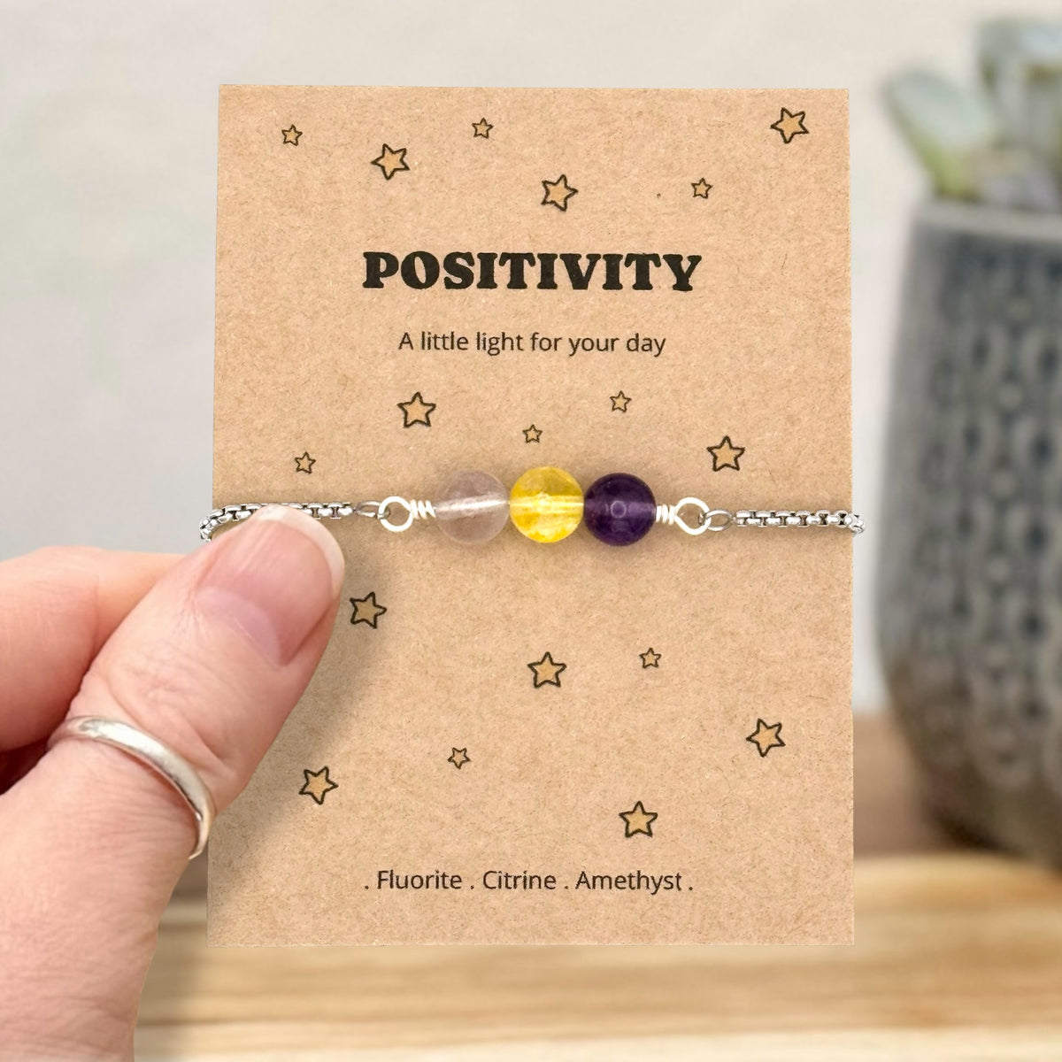 Positivity Crystal Bracelet – Little Pick Me Up Gift for Her