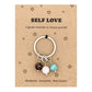 Self Love Crystal Keyring – Love Yourself Gift for Her