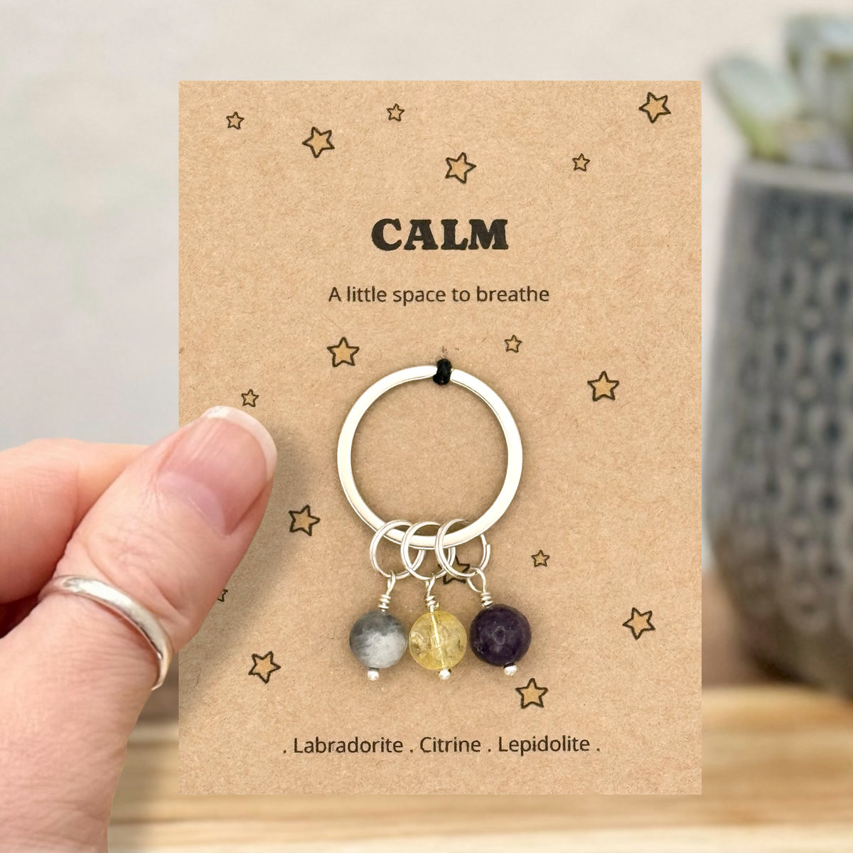 Calm Crystal Keyring – Self Care & Thinking of You Gift for Her