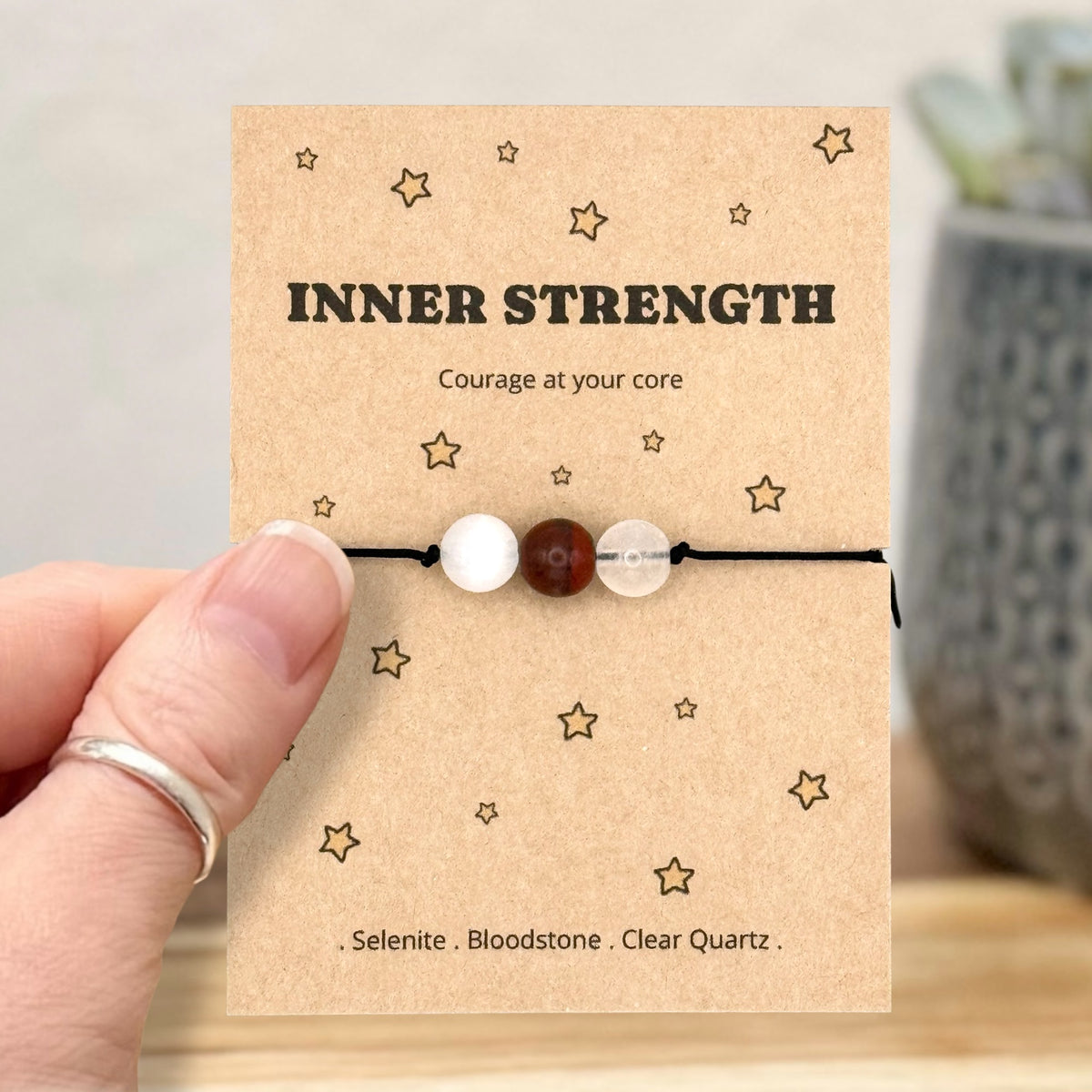 Inner Strength Crystal Bracelet – Keep Going Gift for Her