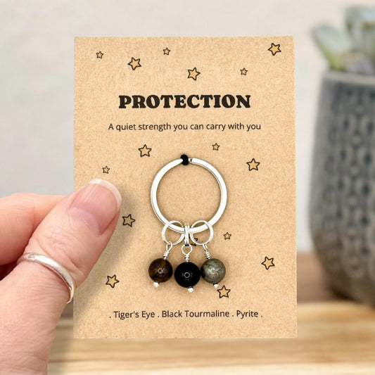 Protection Crystal Keyring – Reassurance & Thinking of You Gift