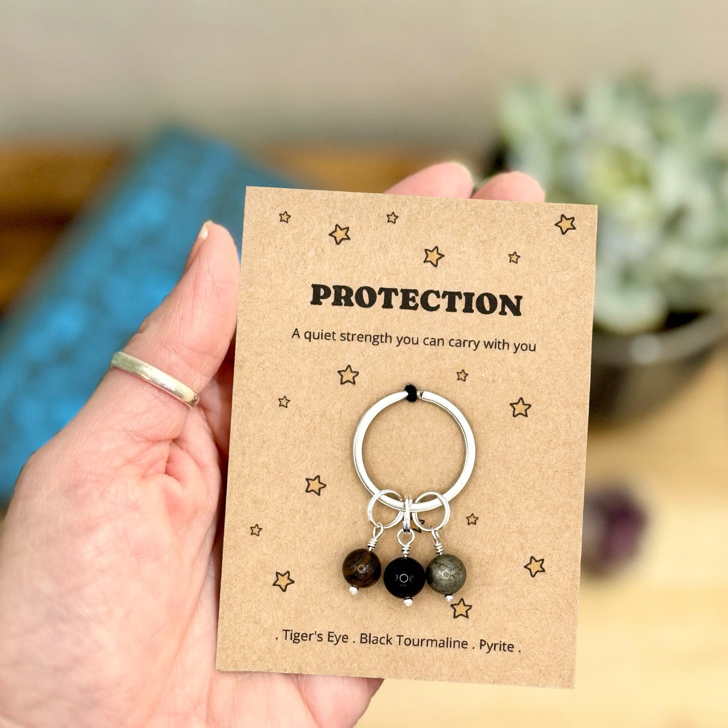 Protection Crystal Keyring – Reassurance & Thinking of You Gift