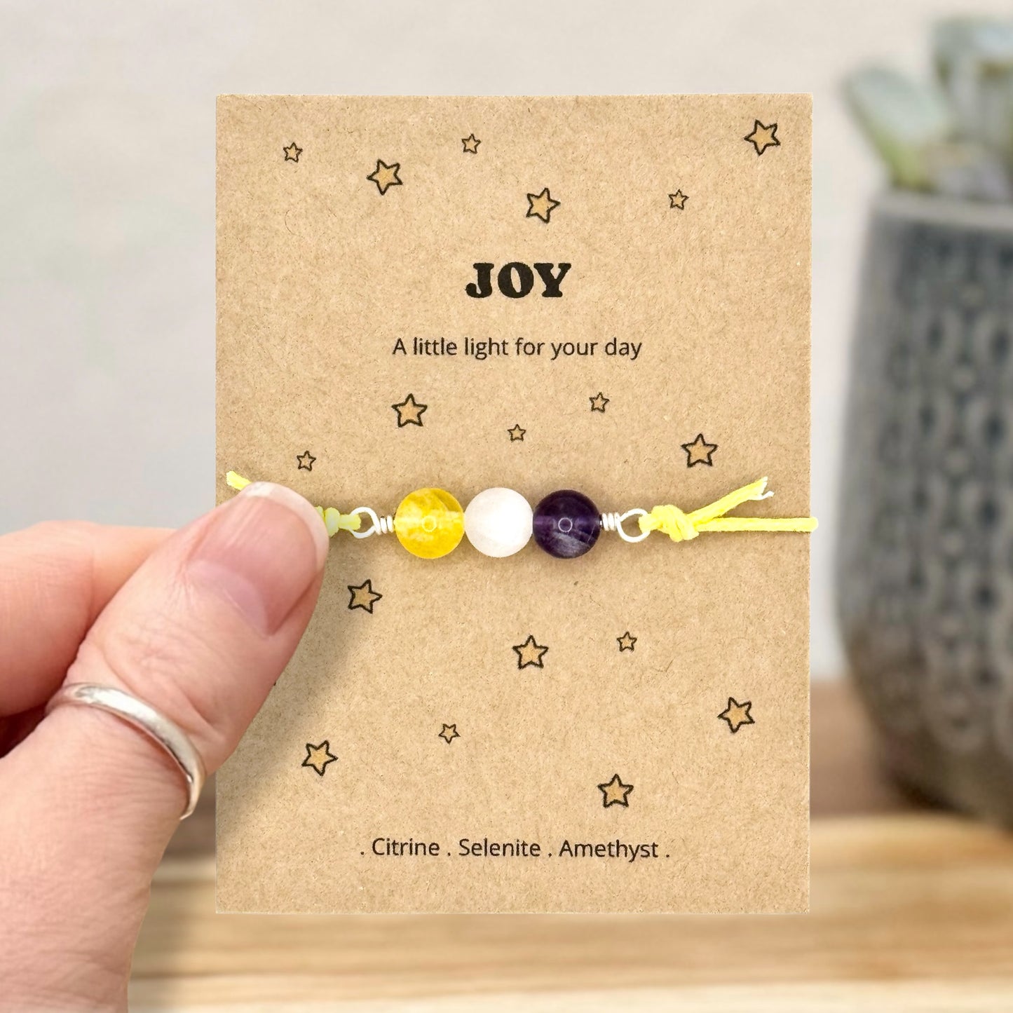 Joy Crystal Bracelet – Positive Energy & Thinking of You Gift