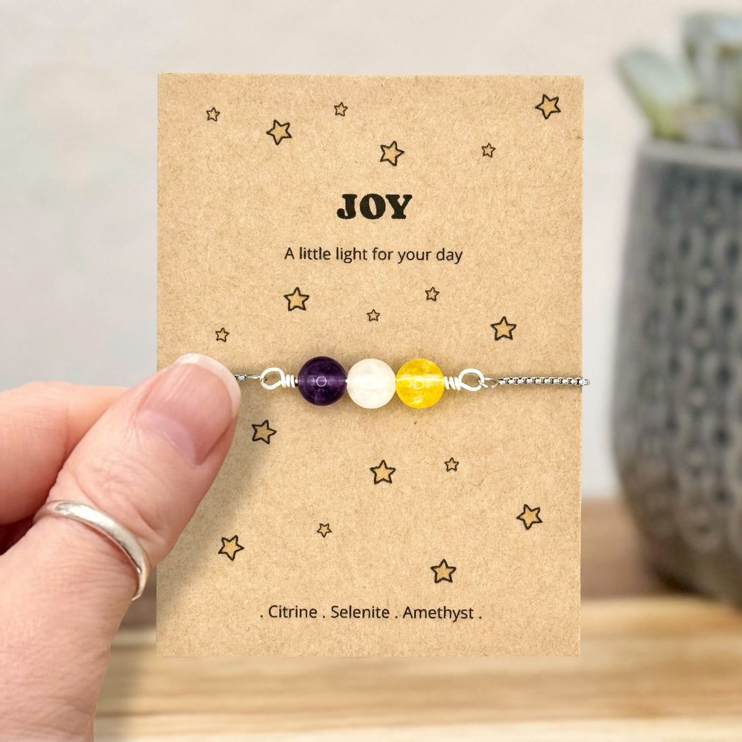 Joy Crystal Bracelet – Positive Energy & Thinking of You Gift