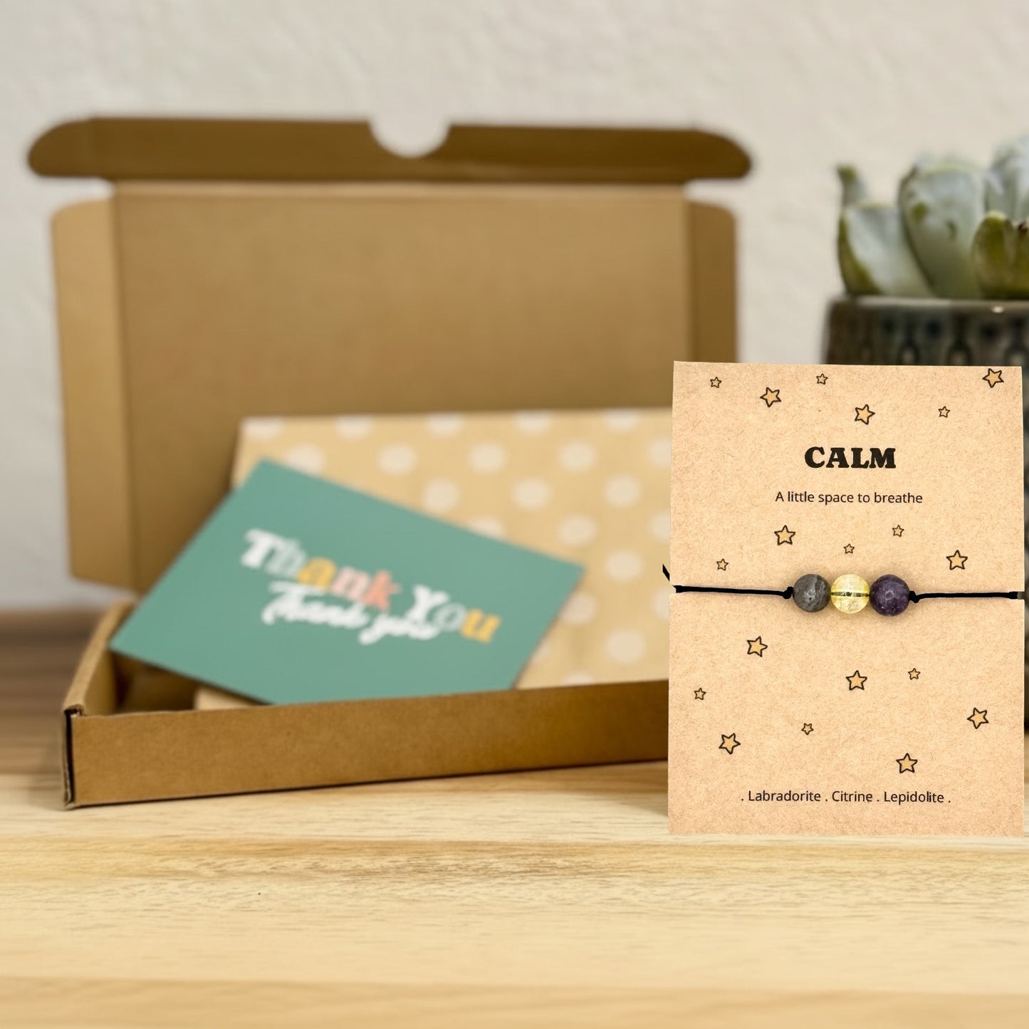 Calm Crystal Bracelet – Slow Down & Breathe Gift for Her