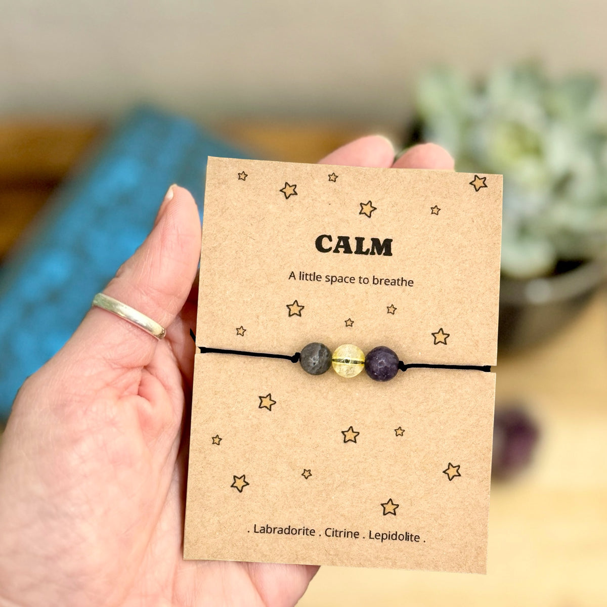 Calm Crystal Bracelet – Slow Down & Breathe Gift for Her