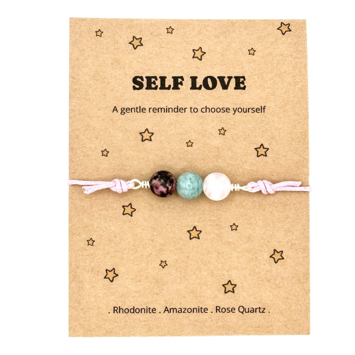 Self Love Crystal Bracelet – Self Care Gift for Her