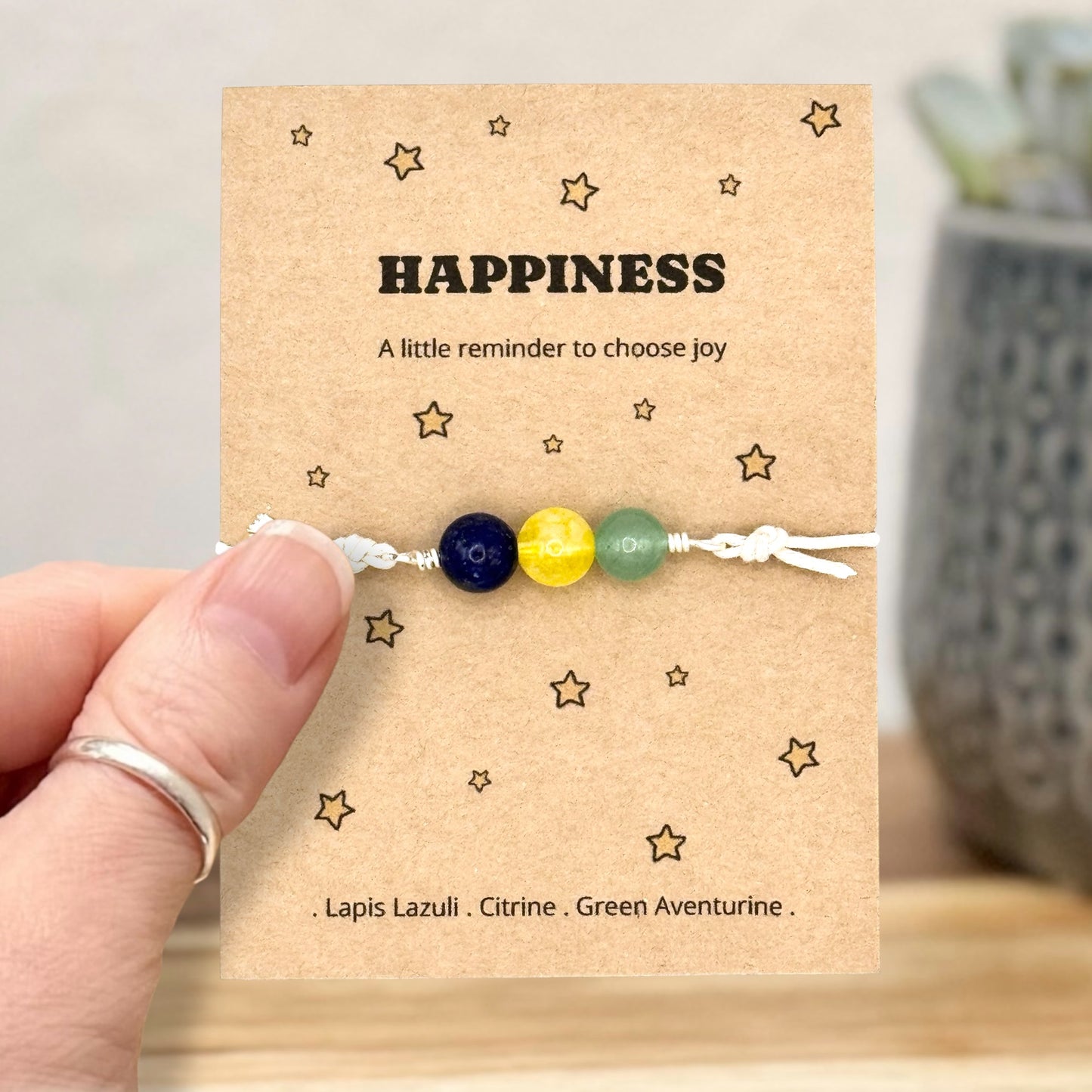 Happiness Crystal Bracelet – Happy Thoughts & Feel Good Gift