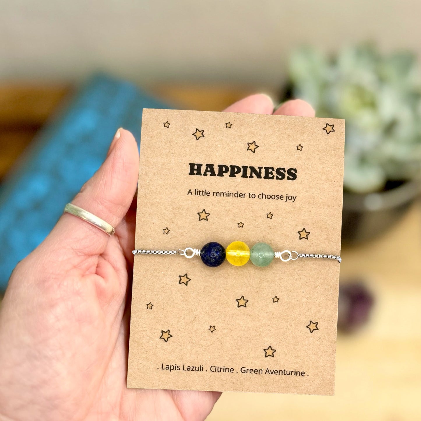 Happiness Crystal Bracelet – Happy Thoughts & Feel Good Gift