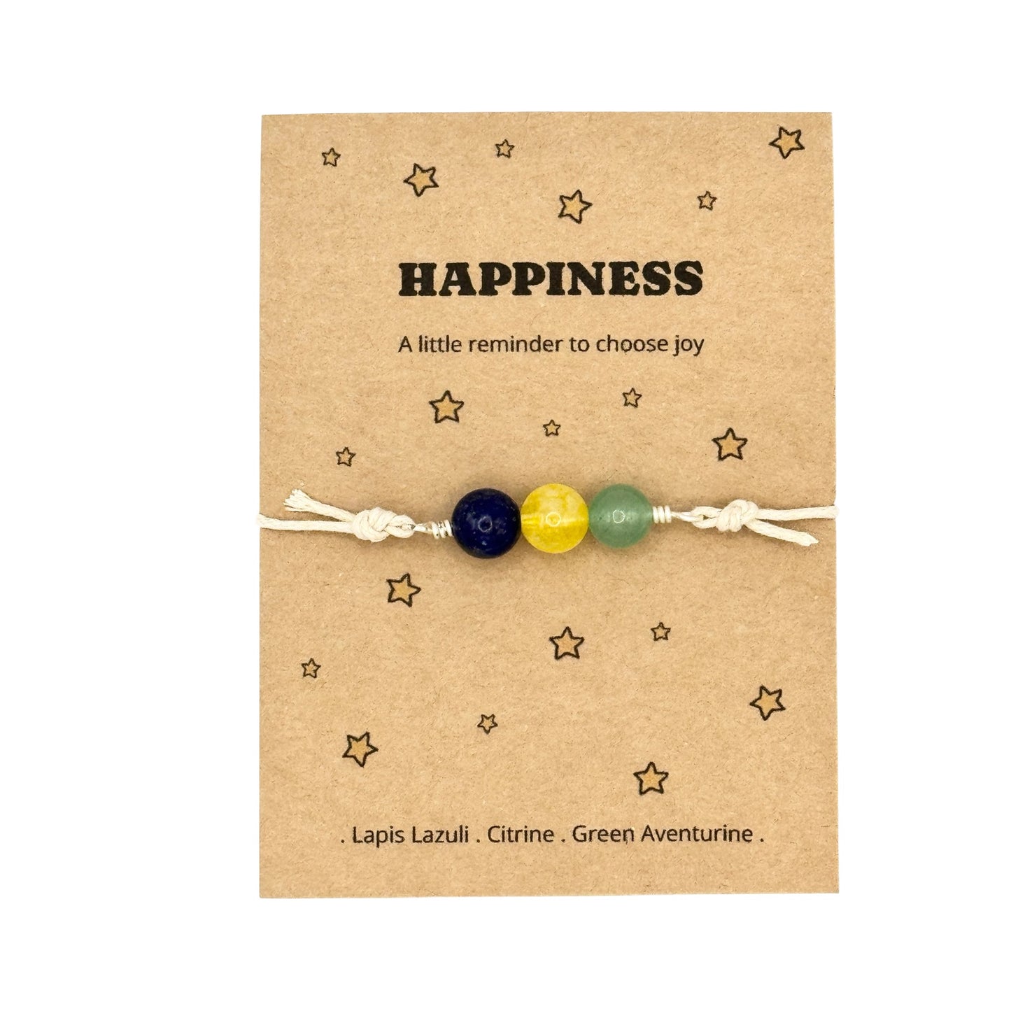 Happiness Crystal Bracelet – Happy Thoughts & Feel Good Gift