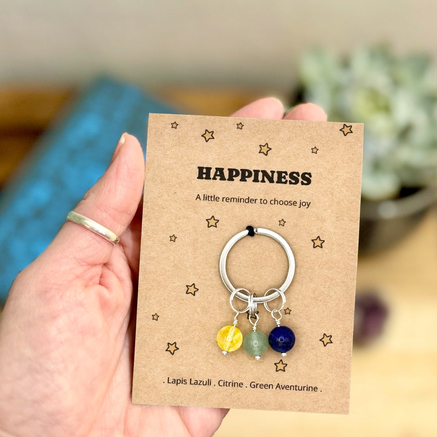 Happiness Crystal Keyring – Positive Outlook Gift for Friend