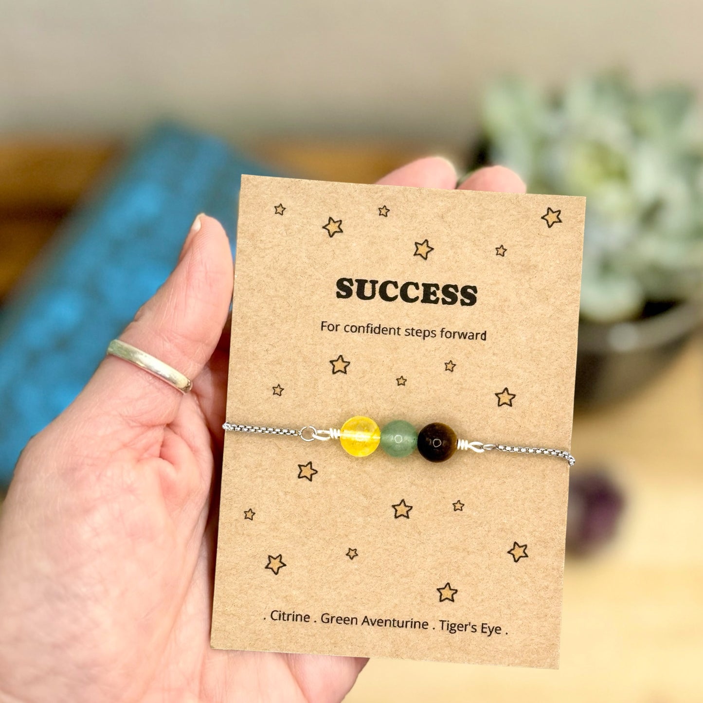 Success Crystal Bracelet – Ambition & Goals Gift for Her