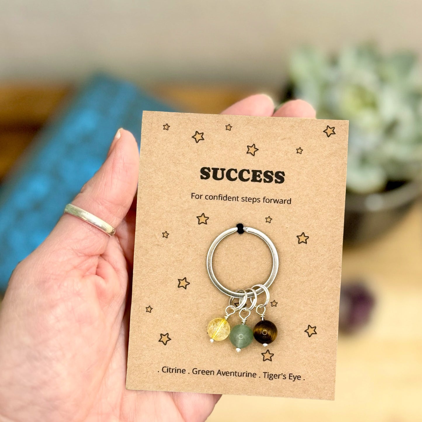 Success Crystal Keyring – Ambition & Success Gift for Her