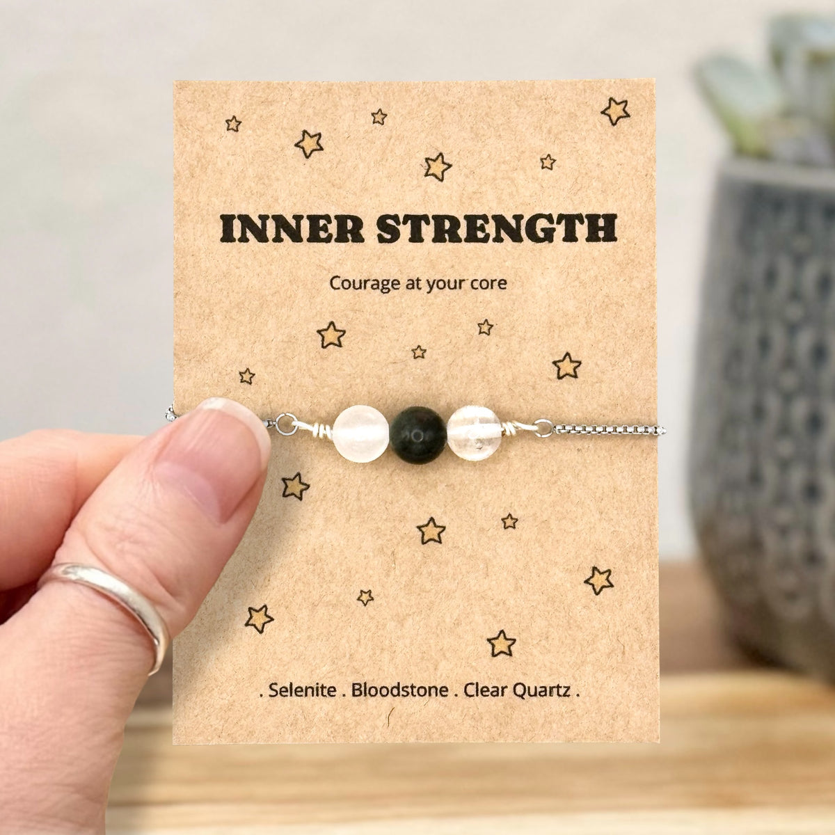 Inner Strength Crystal Bracelet – Strength Gift for Her