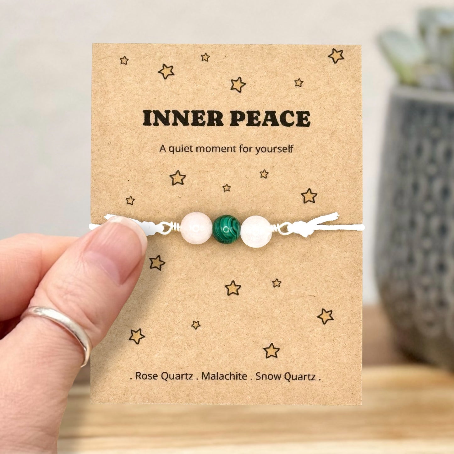 Inner Peace Crystal Bracelet – Mindfulness & Meditation Gift