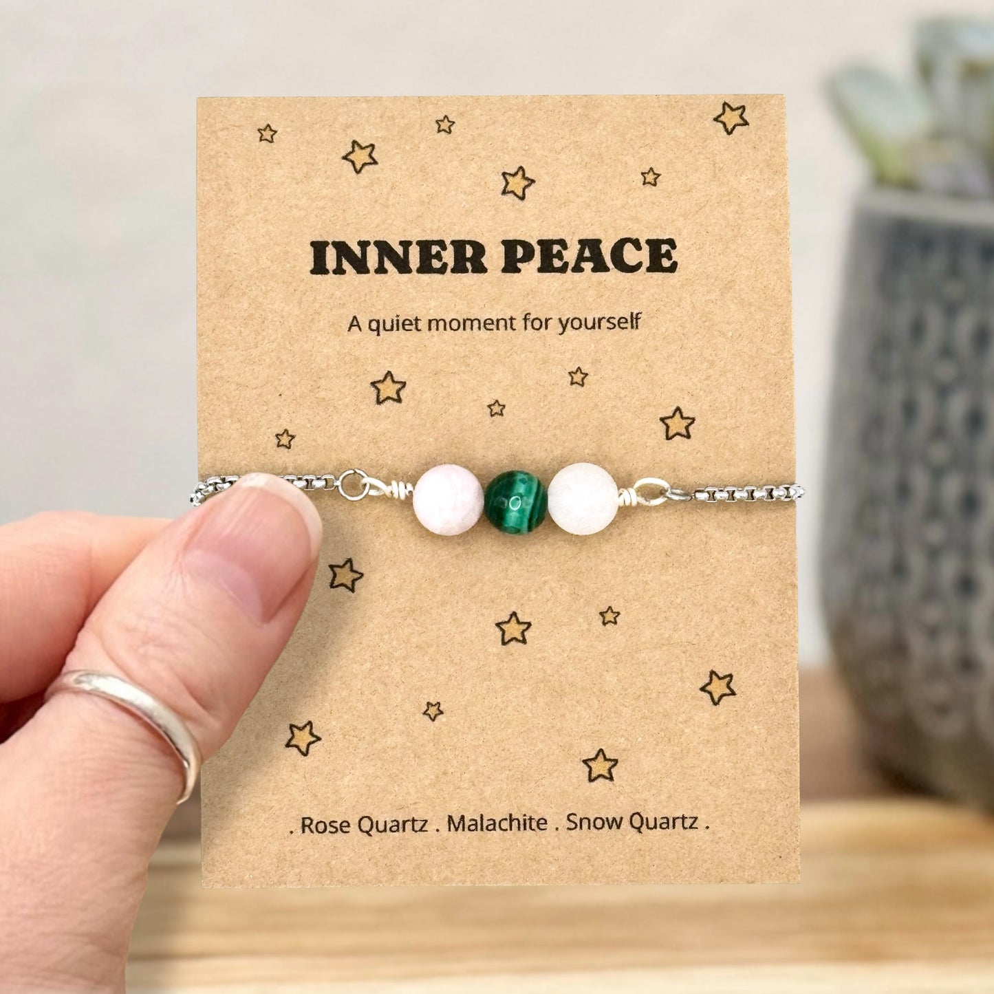 Inner Peace Crystal Bracelet – Mindfulness & Meditation Gift
