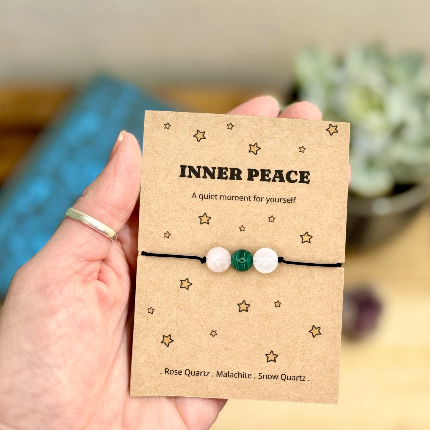 Inner Peace Crystal Bracelet – Mindfulness & Calm Gift for Her
