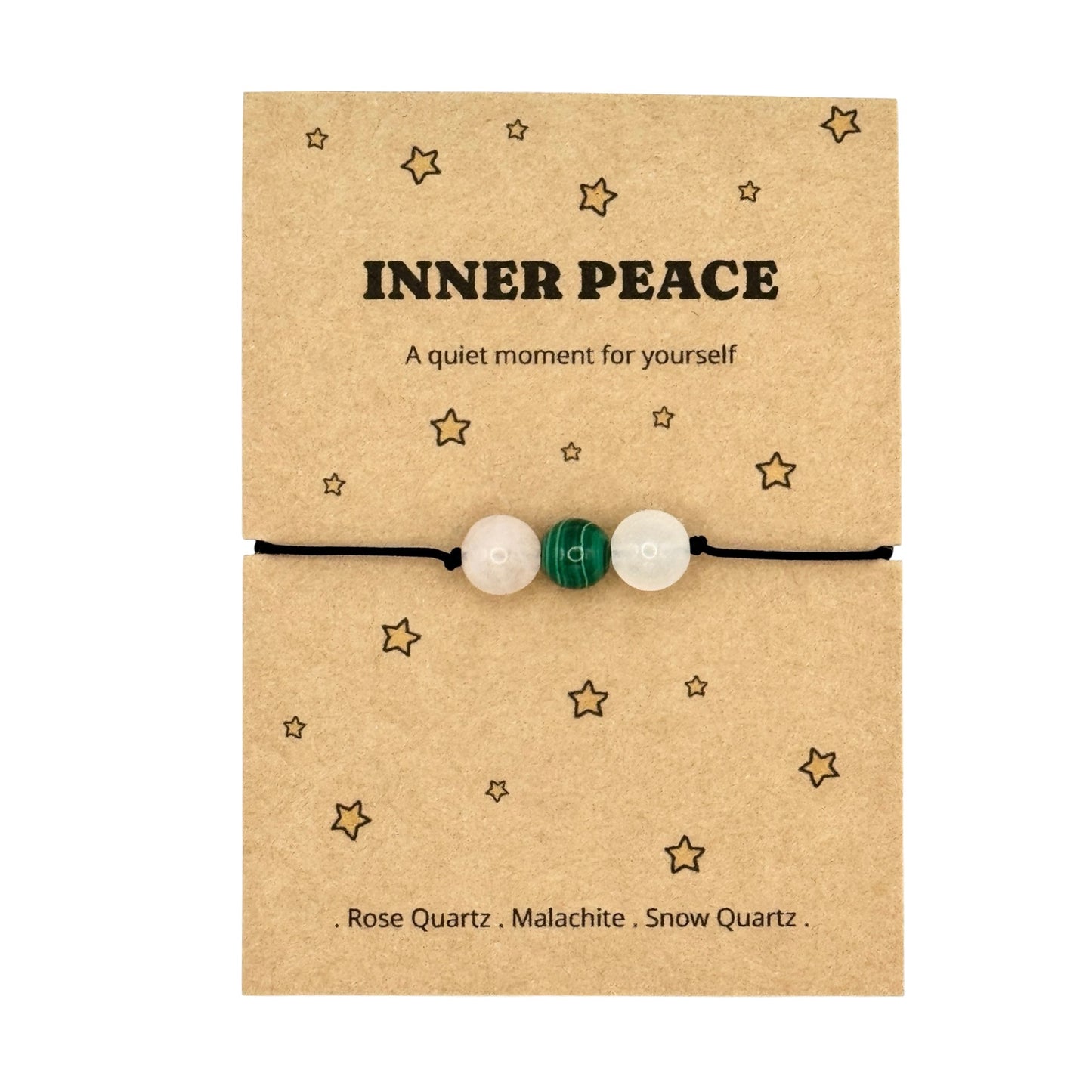 Inner Peace Crystal Bracelet – Mindfulness & Calm Gift for Her