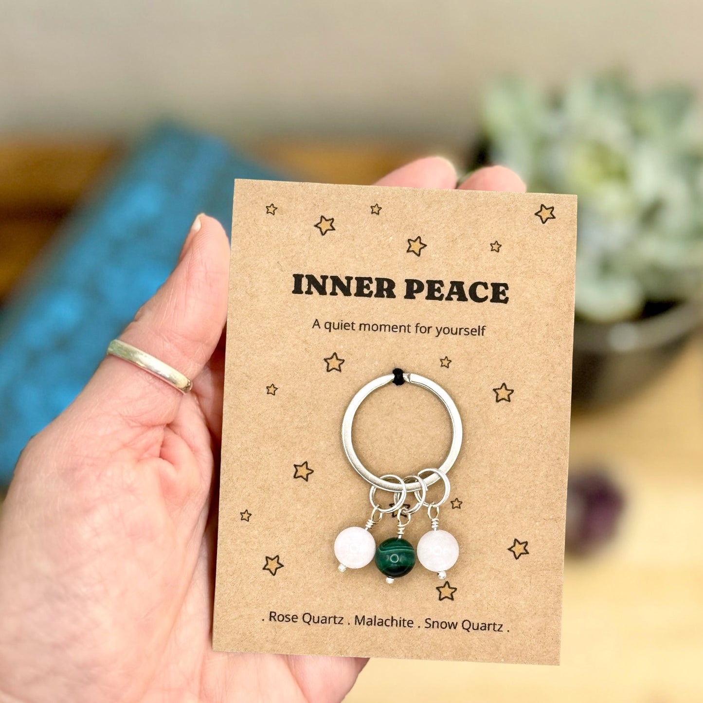 Inner Peace Crystal Keyring – Wellness Keepsake & Calm Gift