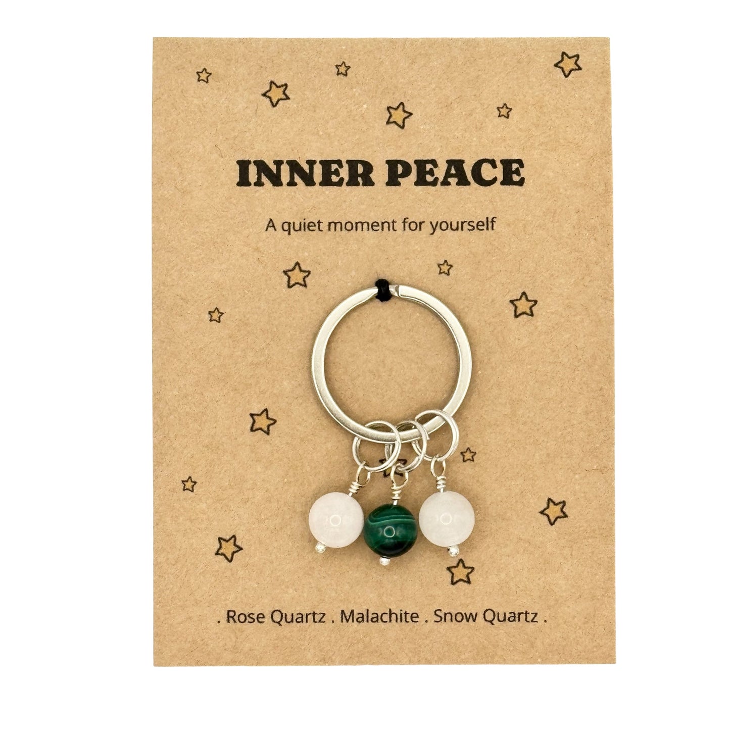 Inner Peace Crystal Keyring – Wellness Keepsake & Calm Gift