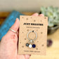 Work Stress Crystal Keyring – Just Breathe Encouragement Gift