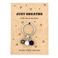 Work Stress Crystal Keyring – Just Breathe Encouragement Gift