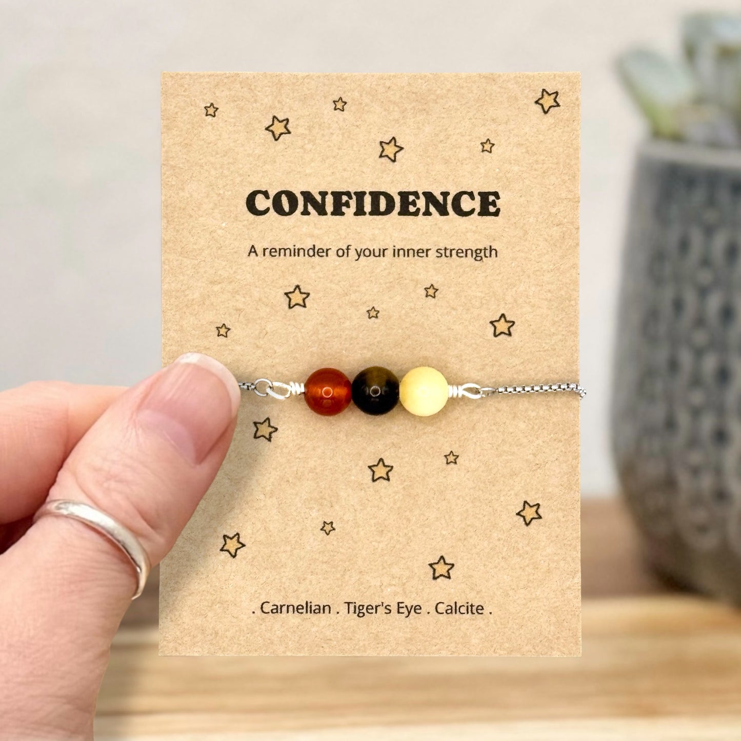 Confidence Crystal Bracelet – Self Belief & Courage Gift for Her