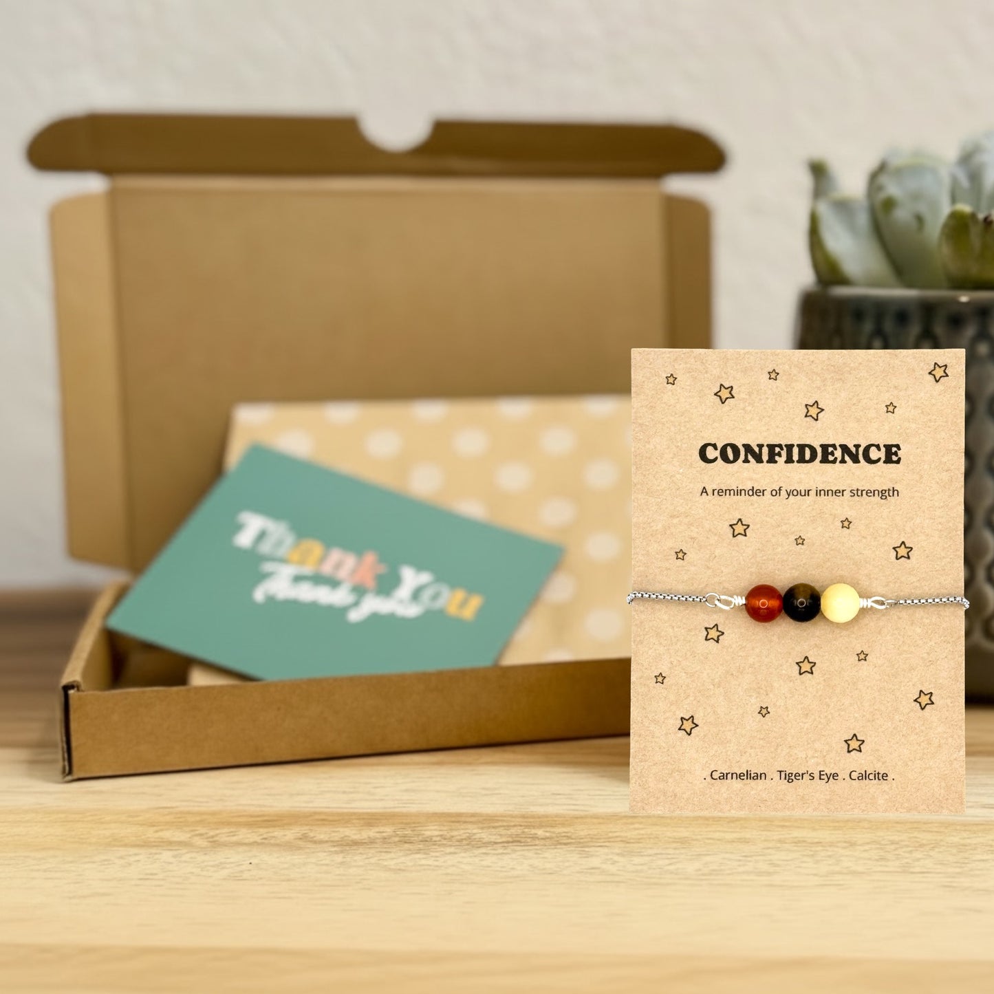 Confidence Crystal Bracelet – Self Belief & Courage Gift for Her