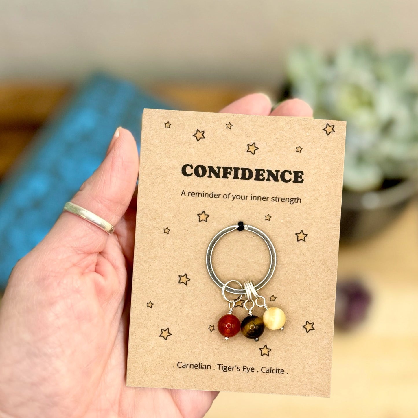 Confidence Crystal Keyring – Courage & New Challenge Gift for Her