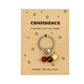 Confidence Crystal Keyring – Courage & New Challenge Gift for Her