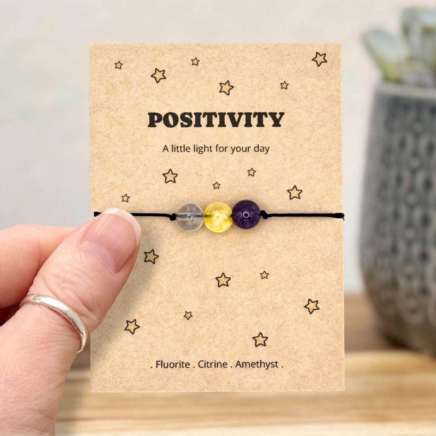 Positivity Crystal Bracelet – Everyday Positivity Gift for Her