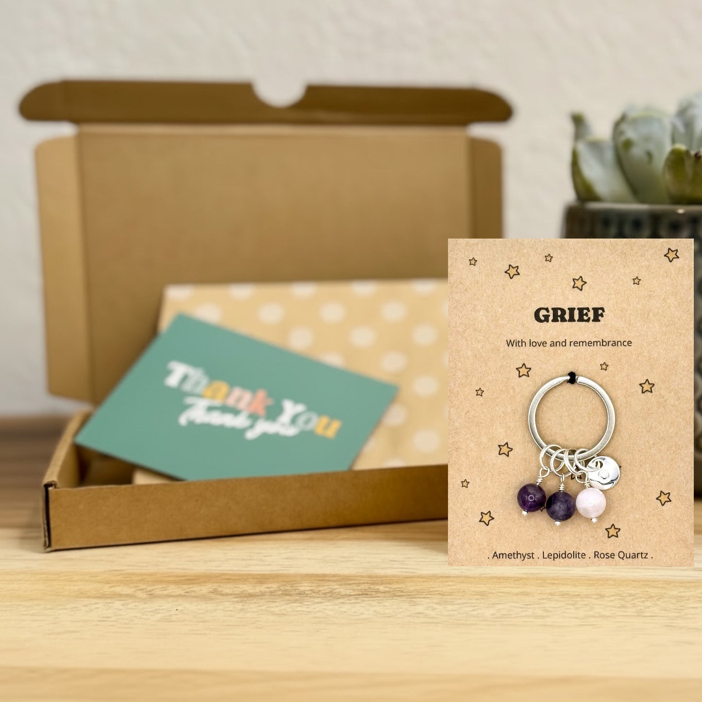 Sympathy Gift For Grief, Thinking Of You Gift For Her, Remembrance Keepsake Keyring, Bereavement Gift, Personalised Keyring