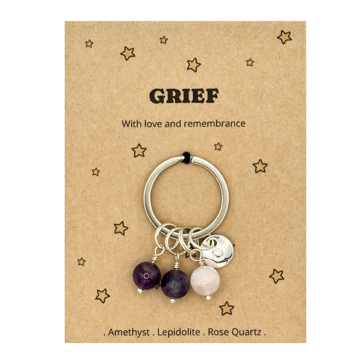 Sympathy Gift For Grief, Thinking Of You Gift For Her, Remembrance Keepsake Keyring, Bereavement Gift, Personalised Keyring