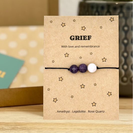 Sympathy Bracelet Gift for Loss, Personalised Memorial Bracelet Anklet, Condolence Letterbox Gift, Remembrance Jewellery