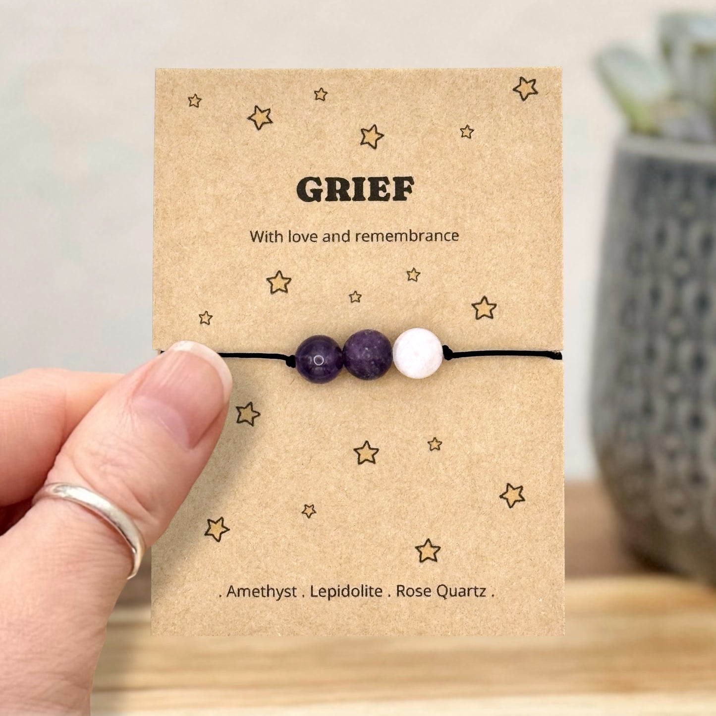 Sympathy Bracelet Gift for Loss, Personalised Memorial Bracelet Anklet, Condolence Letterbox Gift, Remembrance Jewellery