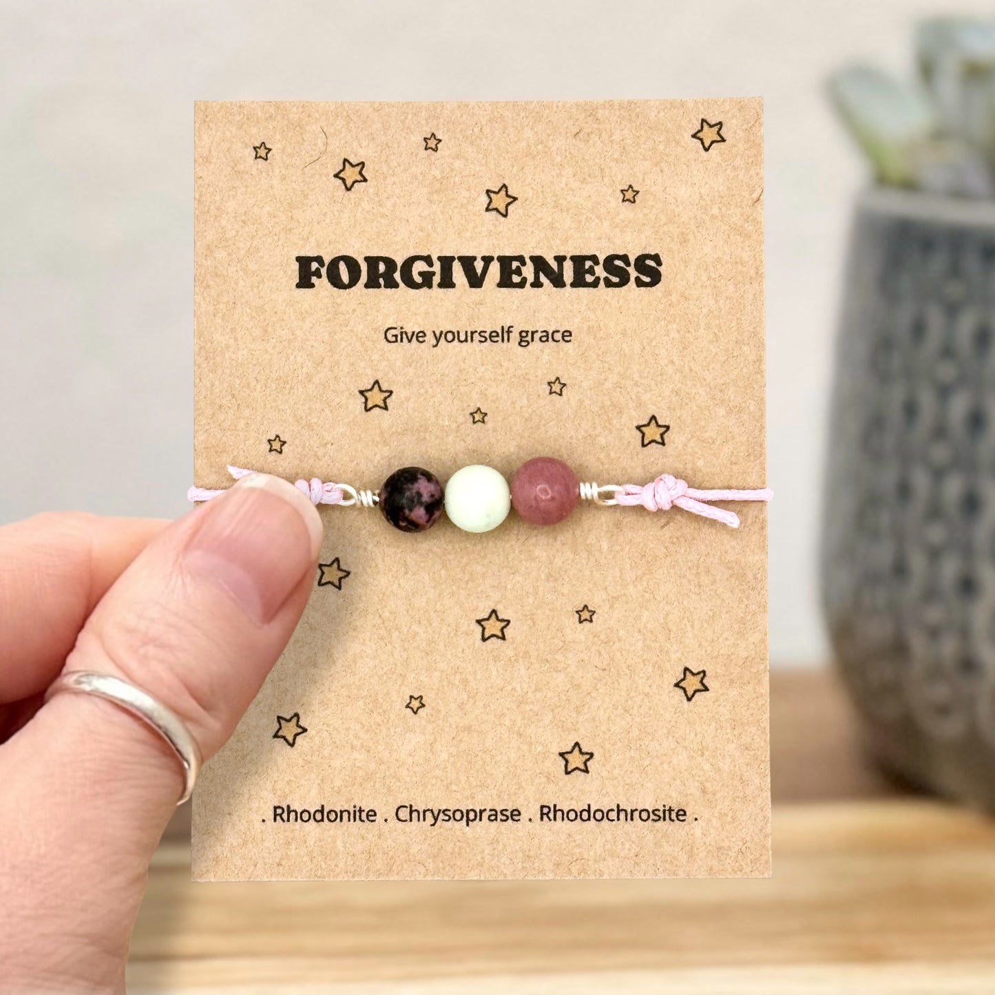 Be Kind to Yourself Bracelet, Self Forgiveness Gift, Letting Go Jewellery, Moving On Keepsake for Her