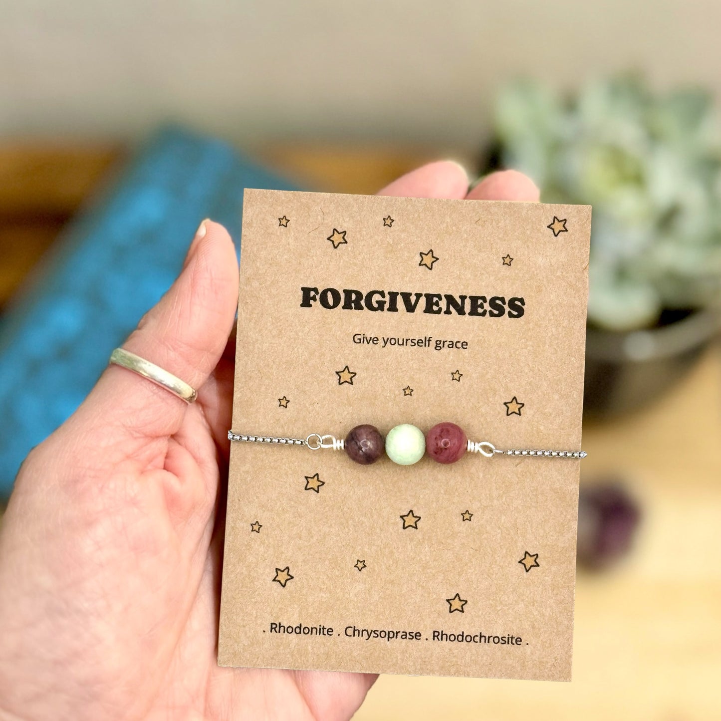 Be Kind to Yourself Bracelet, Self Forgiveness Gift, Letting Go Jewellery, Moving On Keepsake for Her