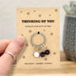 Thinking Of You Gift For Her, Emotional Support Crystal Keyring, Cheer Up Keepsake, Get Well Soon Keychain, Letterbox Gift